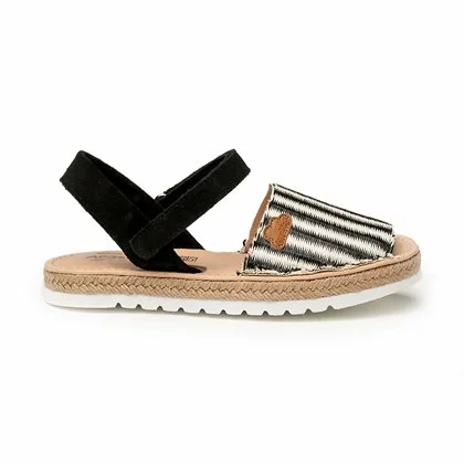 Abarcas Menorquinas Niña Piel Ante Y Rafia Plantilla Acolchada Velcro 227 Negro, De Angelitos 1 Abarcas Menorquinas Niña Piel Ante Y Rafia Plantilla Acolchada Velcro 227 Negro, De Angelitos