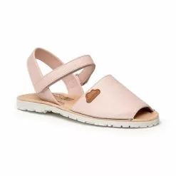 Abarcas Menorquinas Niña Piel Napa Plantilla Acolchada Velcro 220 Rosa, De Angelitos -Venta de zapatos Tienda abarcas menorquinas nina piel napa plantilla acolchada velcro 220 rosa de angelitos 2