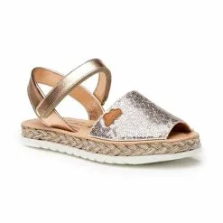 Abarcas Menorquinas Niña Piel Y Lentejuelas Plantilla Acolchada Velcro 224 Nude, De Angelitos -Venta de zapatos Tienda abarcas menorquinas nina piel y lentejuelas plantilla acolchada velcro 224 nude de angelitos 2
