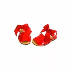 Avarcas Menorquinas Niño/A Charol Sintético Lazo Raso 268 Rojo, De Pisable -Venta de zapatos Tienda avarcas menorquinas nino a charol sintetico lazo raso 268 rojo de pisable 2