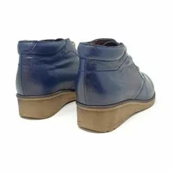 Botines Cómodos Mujer Piel Cuña Cordones Plantilla Extraíble 70241 Marino, De Tupié -Venta de zapatos Tienda botines comodos mujer piel cuna cordones plantilla extraible 70241 marino de tupie 3