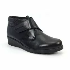 Botines Cómodos Mujer Piel Cuña Velcro Plantilla Extraíble 70244 Negro, De Tupié -Venta de zapatos Tienda botines comodos mujer piel cuna velcro plantilla extraible 70244 negro de tupie 2