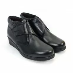 Botines Cómodos Mujer Piel Cuña Velcro Plantilla Extraíble 70244 Negro, De Tupié -Venta de zapatos Tienda botines comodos mujer piel cuna velcro plantilla extraible 70244 negro de tupie 5