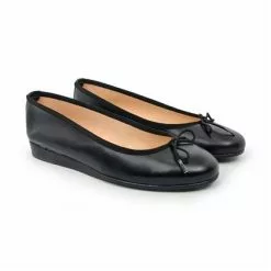 Manoletinas Cuña Baja Mujer Piel Lacito 210 Negro, De Casual -Venta de zapatos Tienda manoletinas cuna baja mujer piel lacito 210 negro de casual 5