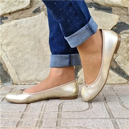 Manoletinas Mujer Piel Metalizada Lacito 7000 Platino, De Casual 4 Manoletinas Mujer Piel Metalizada Lacito 7000 Platino, De Casual - Imagen 4