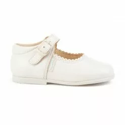 Venta de zapatos Tienda -Venta de zapatos Tienda merceditas colegiales infantil nina piel hebilla 500 beige de angelitos 1