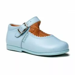 Merceditas Colegiales Infantil Niña Piel Hebilla 500 Celeste, De Angelitos -Venta de zapatos Tienda merceditas colegiales infantil nina piel hebilla 500 celeste de angelitos 2