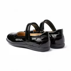 Merceditas Colegiales Niña Piel Charol Velcro 459 Negro, De Angelitos -Venta de zapatos Tienda merceditas colegiales nina piel charol velcro 459 negro de angelitos 2