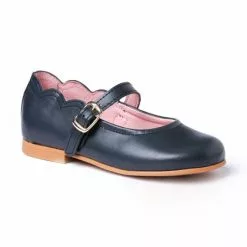 Merceditas Colegiales Niña Piel Napa Hebilla 1103 Marino, De Angelitos -Venta de zapatos Tienda merceditas colegiales nina piel napa hebilla 1103 marino de angelitos 2