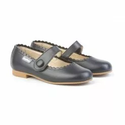 Merceditas Colegiales Niña Piel Napa Velcro 1512 Marino, De Angelitos -Venta de zapatos Tienda merceditas colegiales nina piel napa velcro 1512 marino de angelitos 2