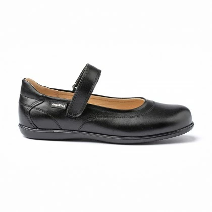 Merceditas Colegiales Niña Piel Napa Velcro 460 Negro, De Angelitos 2 Merceditas Colegiales Niña Piel Napa Velcro 460 Negro, De Angelitos - Imagen 2