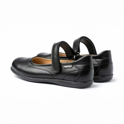 Merceditas Colegiales Niña Piel Napa Velcro 460 Negro, De Angelitos 3 Merceditas Colegiales Niña Piel Napa Velcro 460 Negro, De Angelitos - Imagen 3