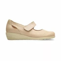 Merceditas Mujer Piel Cuña Plantilla Extraíble 71TP Beige, De Tupié