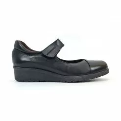 Merceditas Mujer Piel Velcro Plantilla Extraíble 70805 Negro, De Tupié