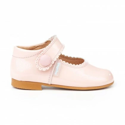 Merceditas Niña Piel Charol Velcro 1502 Rosa, De Angelitos 2 Merceditas Niña Piel Charol Velcro 1502 Rosa, De Angelitos - Imagen 2