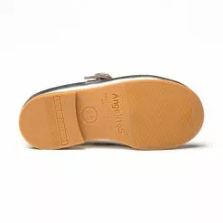 Merceditas Niña Piel Metalizada Hebilla 1100 Plata, De Angelitos -Venta de zapatos Tienda merceditas nina piel metalizada hebilla 1100 plata de angelitos 3