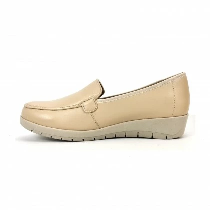 Mocasines Cómodos Mujer Piel Blanda Plantilla Extraíble 12701 Beige, De Amelie 5 Mocasines Cómodos Mujer Piel Blanda Plantilla Extraíble 12701 Beige, De Amelie - Imagen 5