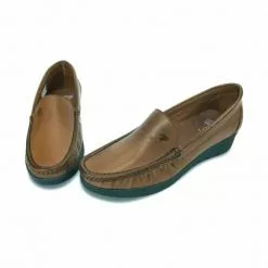 Mocasines Mujer Piel Blanda Cuña 1701 Marrón, De Casual -Venta de zapatos Tienda mocasines mujer piel blanda cuna 1701 marron de casual 3