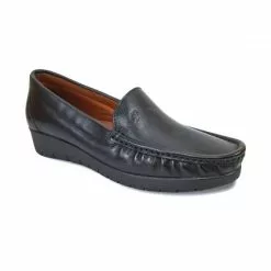 Mocasines Mujer Piel Blanda Cuña 1701 Negro, De Casual -Venta de zapatos Tienda mocasines mujer piel blanda cuna 1701 negro de casual 2