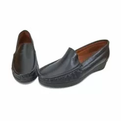 Mocasines Mujer Piel Blanda Cuña 1701 Negro, De Casual -Venta de zapatos Tienda mocasines mujer piel blanda cuna 1701 negro de casual 3