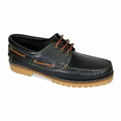 Náuticos De Hombre Piel 200 Negro, De Casual Shoes 2 Náuticos De Hombre Piel 200 Negro, De Casual Shoes - Imagen 2