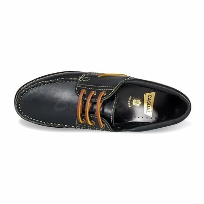 Náuticos De Hombre Piel 200 Negro, De Casual Shoes 3 Náuticos De Hombre Piel 200 Negro, De Casual Shoes - Imagen 3