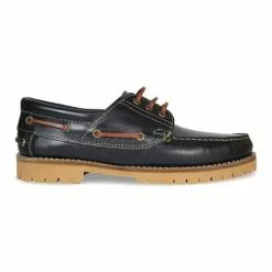 Náuticos De Hombre Piel 200 Negro, De Casual Shoes