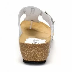 Sandalias Bio Mujer Piel Cuña Piso Corcho 414 Blanco, De Morxiva Shoes -Venta de zapatos Tienda sandalias bio mujer piel cuna piso corcho 414 blanco de morxiva shoes 3