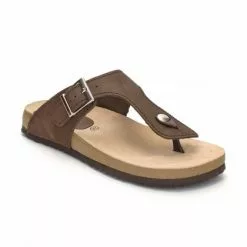 Sandalias Bio Mujer Piel Piso Corcho 8014 Marron, De Morxiva Shoes