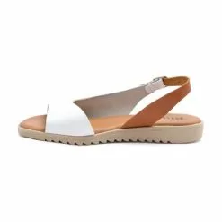 Sandalias Cuña Baja Mujer Piel Plantilla Acolchada 1115 Blanco, De Blusandal -Venta de zapatos Tienda sandalias cuna baja mujer piel plantilla acolchada 1115 blanco de blusandal 2