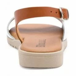 Sandalias Cuña Baja Mujer Piel Plantilla Acolchada 1115 Blanco, De Blusandal -Venta de zapatos Tienda sandalias cuna baja mujer piel plantilla acolchada 1115 blanco de blusandal 3