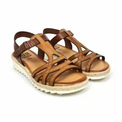 Sandalias Cuña Baja Mujer Piel Velcro Plantilla Acolchada 2896 Cuero, De Blusandal -Venta de zapatos Tienda sandalias cuna baja mujer piel velcro plantilla acolchada 2896 cuero de blusandal 3