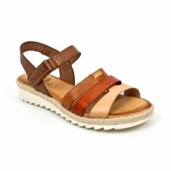 Sandalias Cuña Baja Mujer Piel Velcro Plantilla Acolchada 2898 Multicuero, De Blusandal -Venta de zapatos Tienda sandalias cuna baja mujer piel velcro plantilla acolchada 2898 multicuero de blusandal 2
