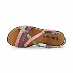 Sandalias Planas Mujer Piel Plantilla Acolchada 22106 Multicolor, De Blusandal -Venta de zapatos Tienda sandalias planas mujer piel plantilla acolchada 22106 multicolor de blusandal 4