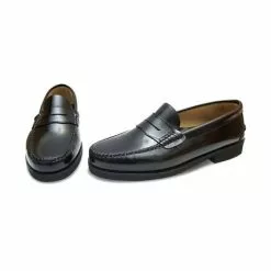 Zapatos Castellanos Hombre Piel Antifaz Piso Goma 350AL Negro, De Latino -Venta de zapatos Tienda zapatos castellanos hombre piel antifaz piso goma 350al negro de latino 2