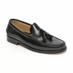 Zapatos Castellanos Hombre Piel Borlas 805MA Negro, De Latino