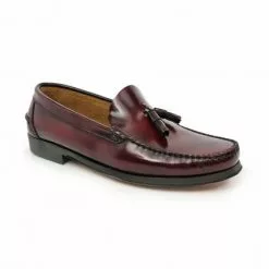 Zapatos Castellanos Hombre Piel Florentic Borlas Suela Cuero 702 Burdeos, De Manuel Medrano -Venta de zapatos Tienda zapatos castellanos hombre piel florentic borlas suela cuero 702 burdeos de manuel medrano 2