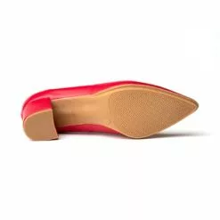 Zapatos De Salón Confort Mujer Piel Napa Tacón Medio Descubierto 1497 Rojo, De Eva Mañas -Venta de zapatos Tienda zapatos de salon confort mujer piel napa tacon bajo 1497 rojo de eva manas 3