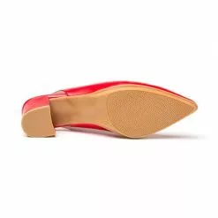 Zapatos De Salón Confort Mujer Piel Napa Tacón Medio Descubierto 1496 Rojo, De Eva Mañas -Venta de zapatos Tienda zapatos de salon confort mujer piel napa tacon medio descubierto 1496 rojo de eva manas 3