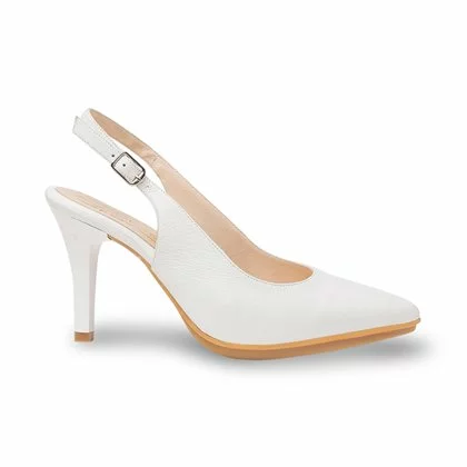Zapatos De Salón Descubierto Mujer Piel Napa Tacón Alto 1495 Blanco, De Eva Mañas 1 Zapatos De Salón Descubierto Mujer Piel Napa Tacón Alto 1495 Blanco, De Eva Mañas