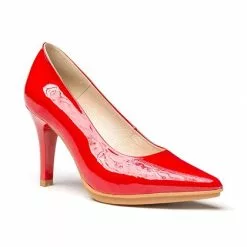 Zapatos De Salón Mujer Piel Charol Tacón Alto 1499 Rojo, De Eva Mañas -Venta de zapatos Tienda zapatos de salon mujer piel charol tacon alto 1499 rojo de eva manas 2