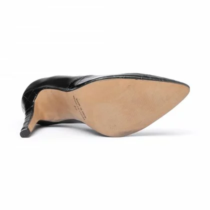 Zapatos De Salón Mujer Piel Coco Tacón Alto 1490 Burdeos, De Eva Mañas 4 Zapatos De Salón Mujer Piel Coco Tacón Alto 1490 Burdeos, De Eva Mañas - Imagen 4