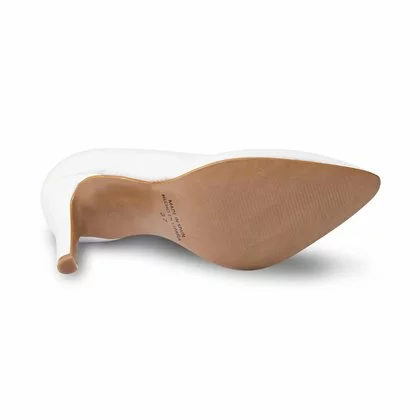 Zapatos De Salón Mujer Piel Napa Tacón Alto 1494 Blanco, De Eva Mañas 4 Zapatos De Salón Mujer Piel Napa Tacón Alto 1494 Blanco, De Eva Mañas - Imagen 4