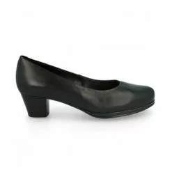Zapatos De Salón Mujer Piel Tacón Bajo Muy Cómodos 1050 Negro, De Desireé