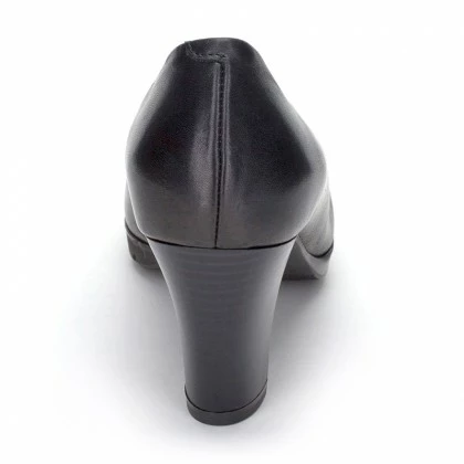 Zapatos De Salón Mujer Piel Tacón Medio Muy Cómodos 2220W Negro, De Desireé 6 Zapatos De Salón Mujer Piel Tacón Medio Muy Cómodos 2220W Negro, De Desireé - Imagen 6