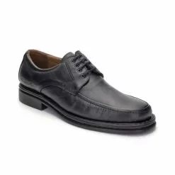 Zapatos Derby Hombre Piel 597 Negro, De Comodo Sport