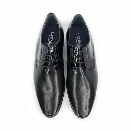 Zapatos Derby Hombre Piel Charol Suela De Cuero 9396 Negro, De Latino 6 Zapatos Derby Hombre Piel Charol Suela De Cuero 9396 Negro, De Latino - Imagen 6