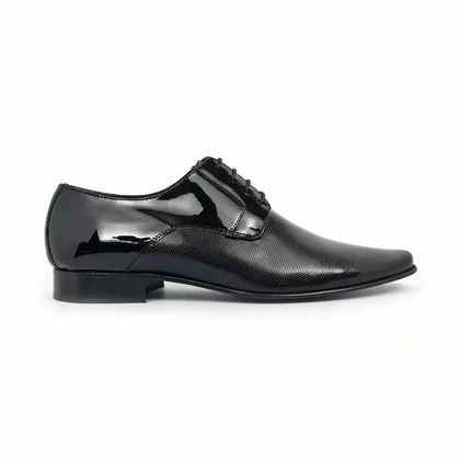 Zapatos Derby Hombre Piel Charol Suela De Cuero 9396 Negro, De Latino 1 Zapatos Derby Hombre Piel Charol Suela De Cuero 9396 Negro, De Latino