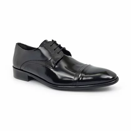 Zapatos Derby Hombre Piel Grabada 9882 Negro, De Latino 3 Zapatos Derby Hombre Piel Grabada 9882 Negro, De Latino - Imagen 3