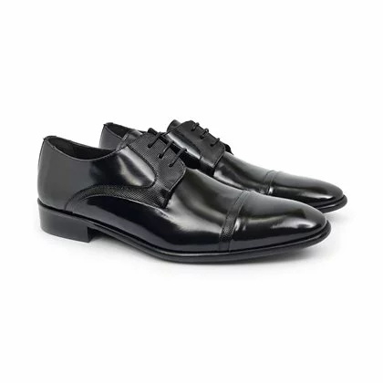 Zapatos Derby Hombre Piel Grabada 9882 Negro, De Latino 5 Zapatos Derby Hombre Piel Grabada 9882 Negro, De Latino - Imagen 5